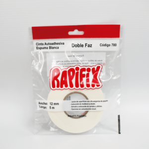 RAPIFIX ESPUMA BLANCA POLIETILENO DOBLE FAZ 12X5