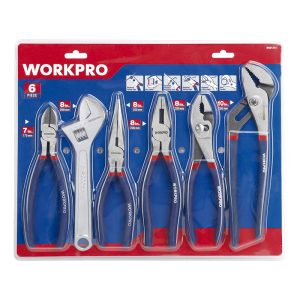 Juego 6 Herramientas Pinza / Alicate / Universal / Loro / Inglesa / Corredera