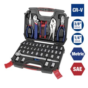 Juego 52 Tubos 3/8 - 1/4 Herramientas Caja Plástica