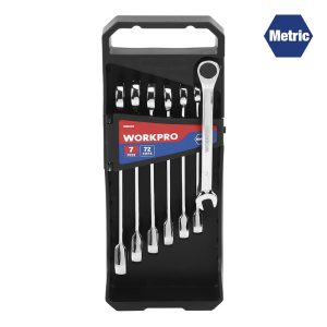 Juego  De 7 Piezas Llaves Combinadas  Métricas Con Criquet