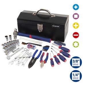 Juego de Herramientas Mecánicas 160 Piezas Caja de Metal