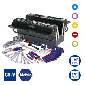 Juego de Herramientas 183 Piezas Caja de Metal