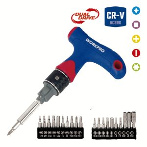 Destornillador Crique "T" Cr-V Dual-Drive® 21 Piezas