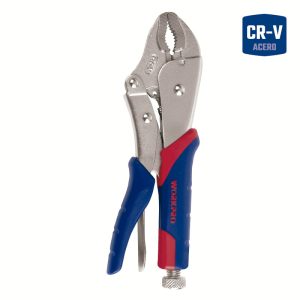 Pinza de Fuerza Curva 250 mm (10") Mordaza CR-V Mango Bi-material