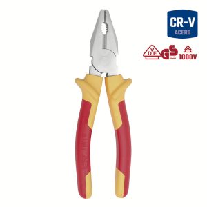 Pinza Universal Aislada Norma VDE CR-V 200mm (8") Electricista