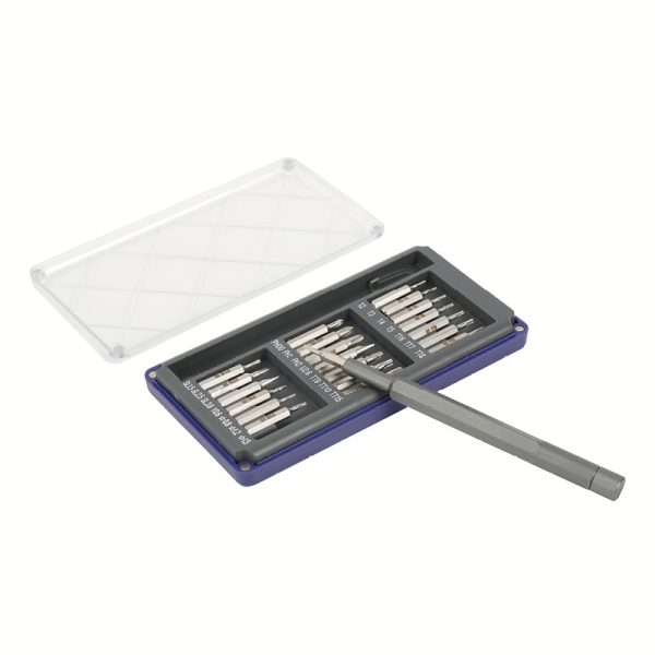 Juego De Destornilladores De Precisión De 21 Piezas Con Manija De Aluminio