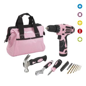 Juego De Herramientas Manuales Y Taladro Inalámbrico De Litio De 12V De 22 Piezas