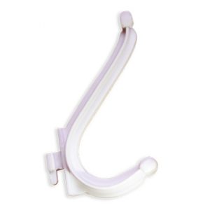 Percha doble blanca