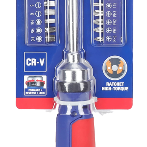 DESTORNILLADOR CON MANGO RATCHET CON PUNTAS MULTIPLES ABATIBLES