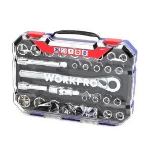 Juego De Bocallaves 6 Puntas, Encastre 1/2" X 30 Piezas