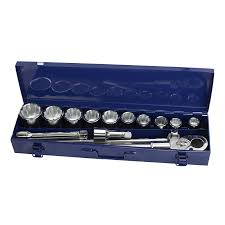 Juego De Bocallaves, Encastre 3/4" 14 Piezas Caja De Metal